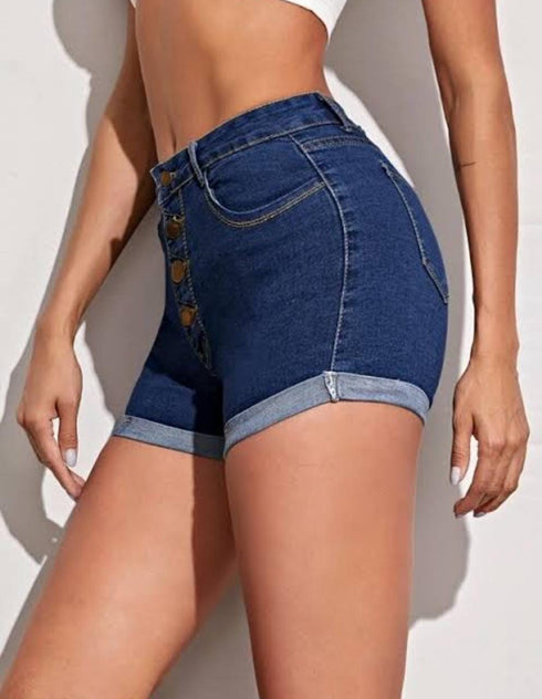 Hem Denim Shorts